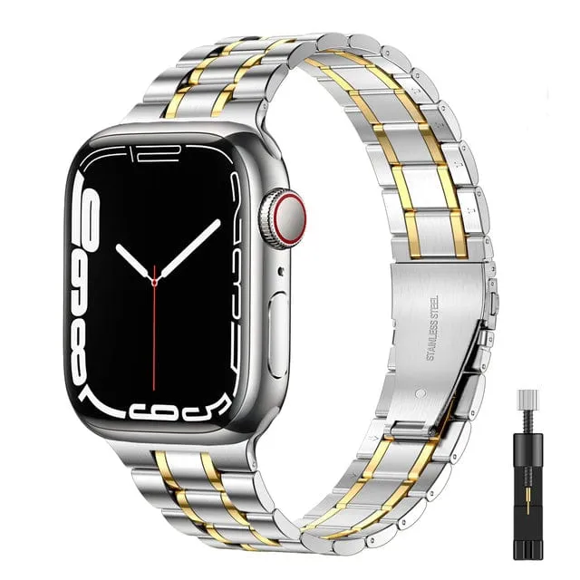 Stainless Steel Watch Band   FREE Band Adjuster Tool