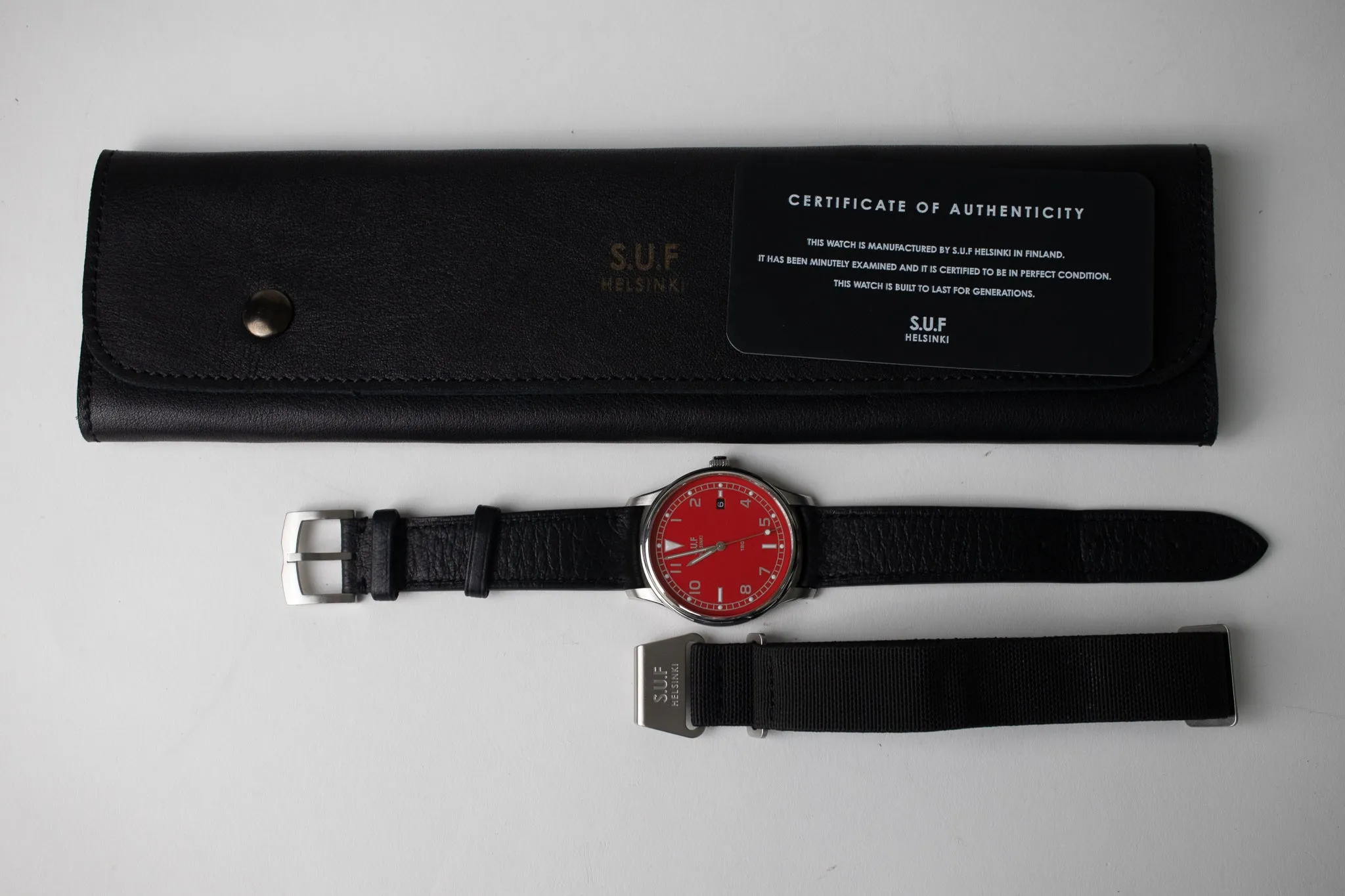 SUF Helsinki 180 Red Dial