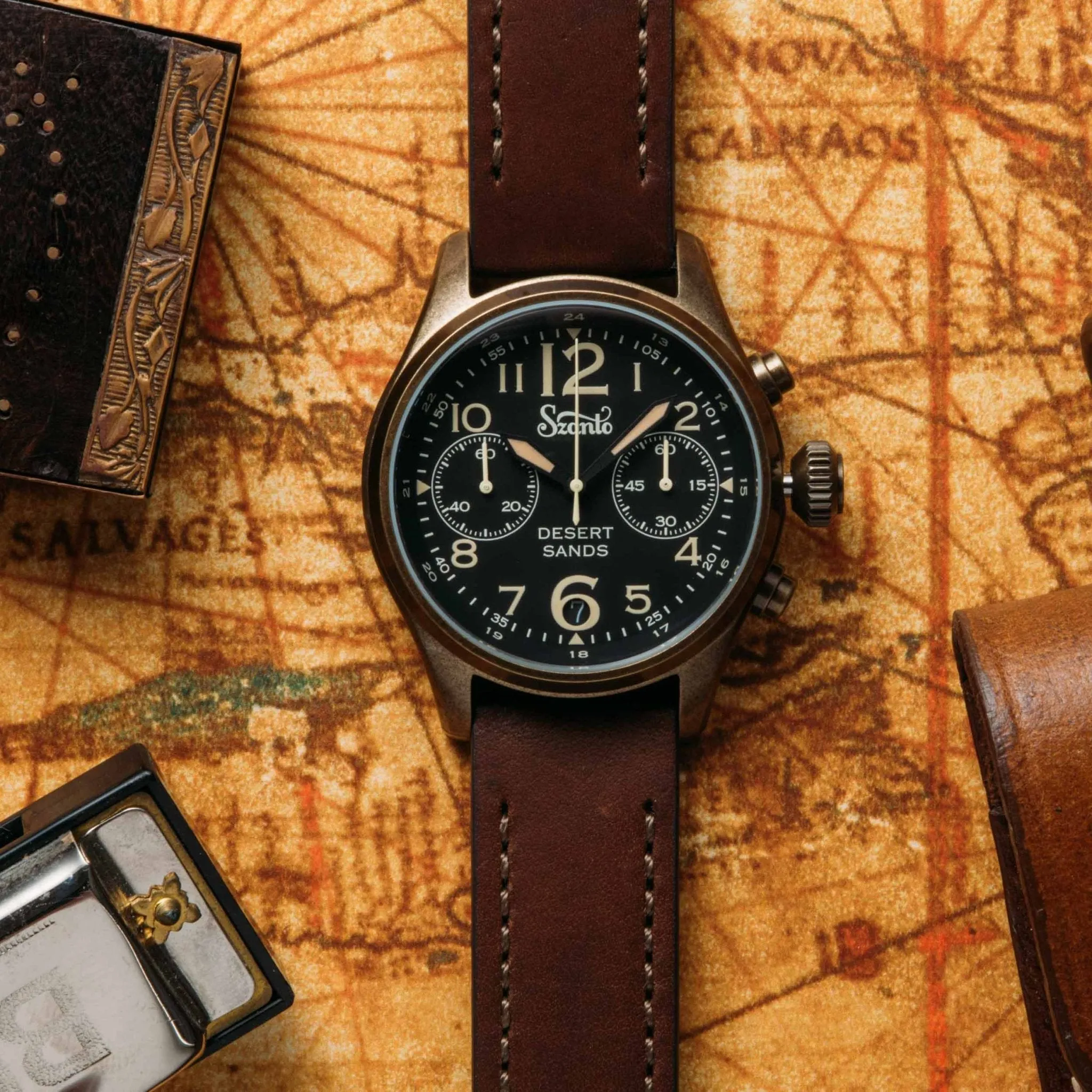 Szanto Desert Sands Antique Gold Black Brown