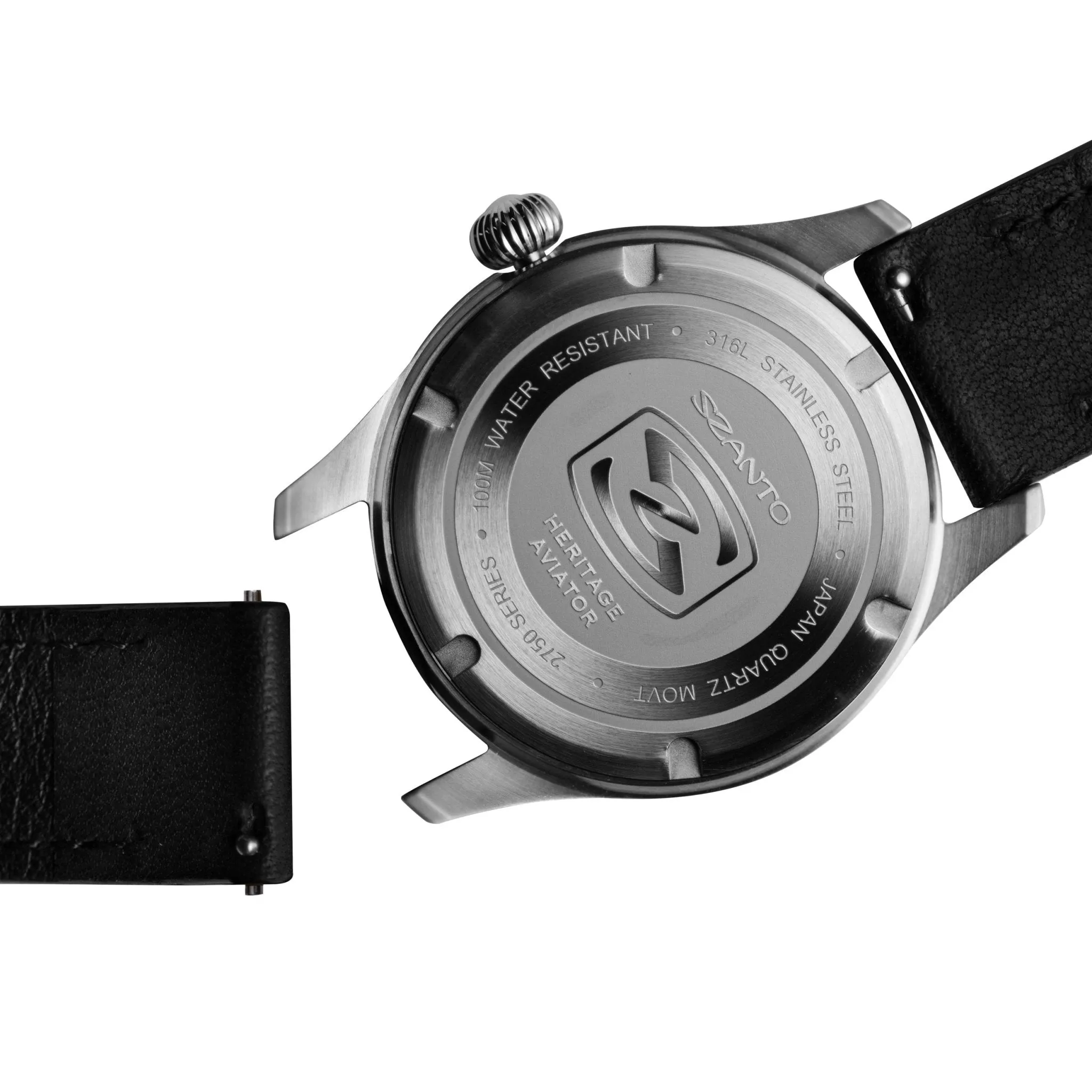 Szanto Heritage Aviator Steel Black
