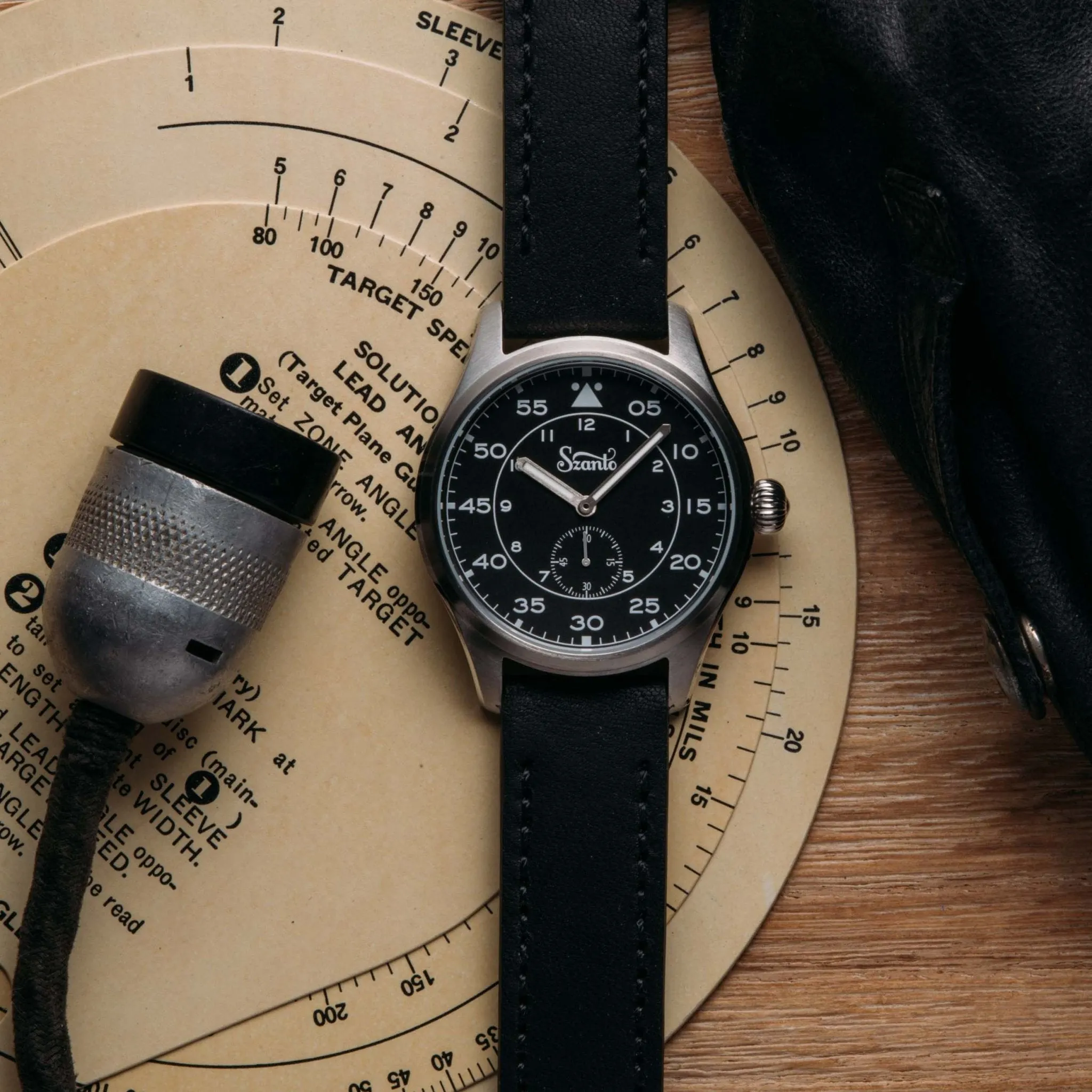 Szanto Heritage Aviator Steel Black