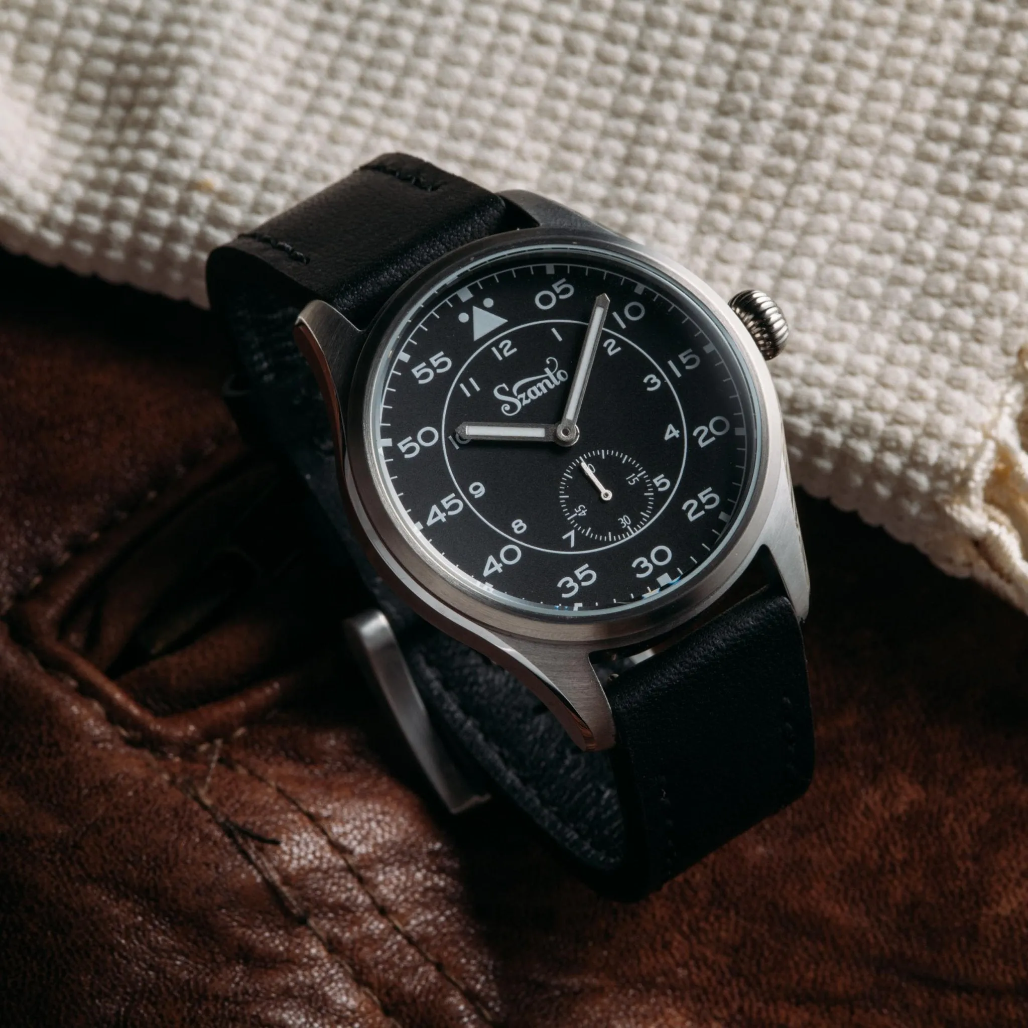 Szanto Heritage Aviator Steel Black