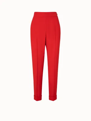 Tapered Crêpe Pants