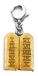 Ten Commandments Charm Dangle