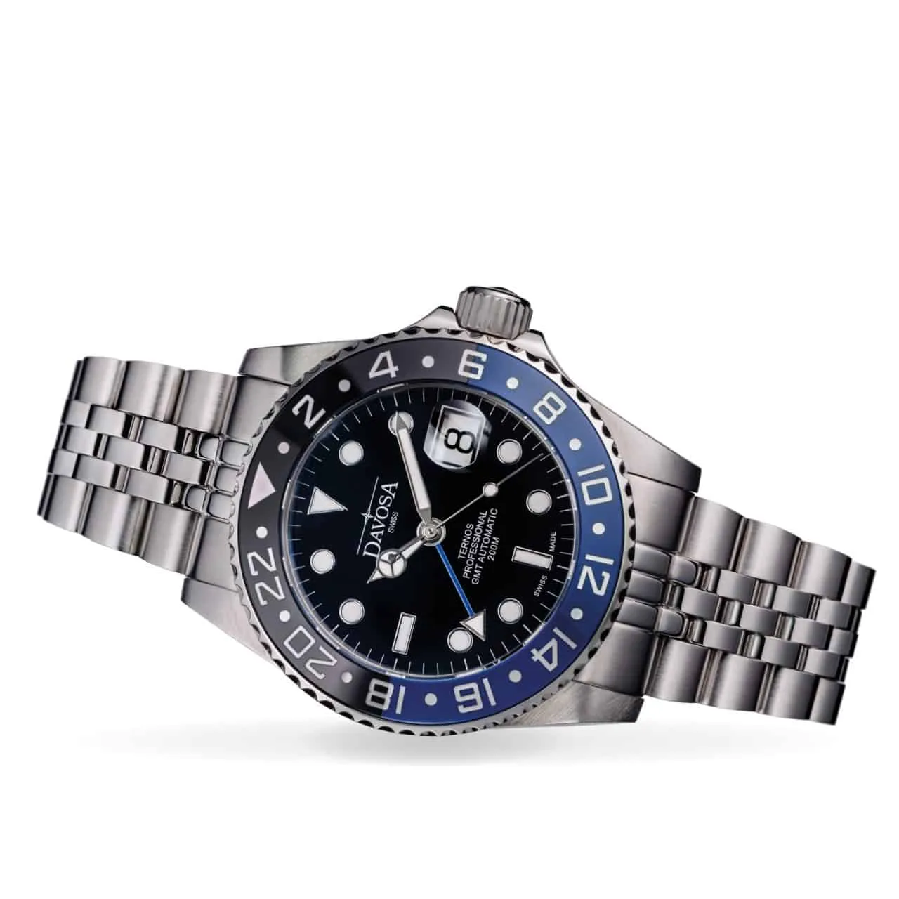 Ternos Professional Automatic 200m GMT Black Blue Diving Watch 16157104