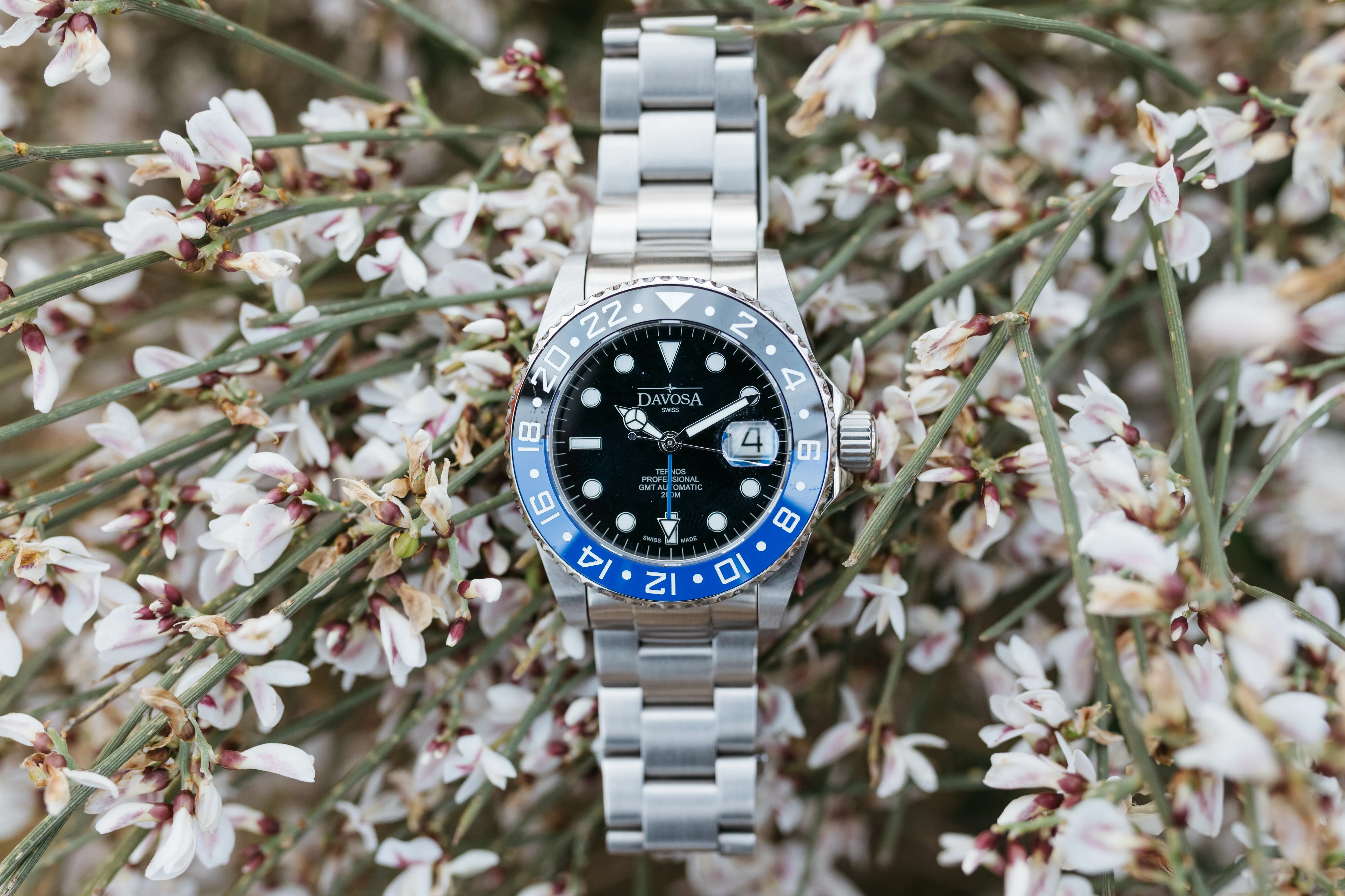 Ternos Professional Automatic 200m GMT Black Blue Diving Watch 16157145
