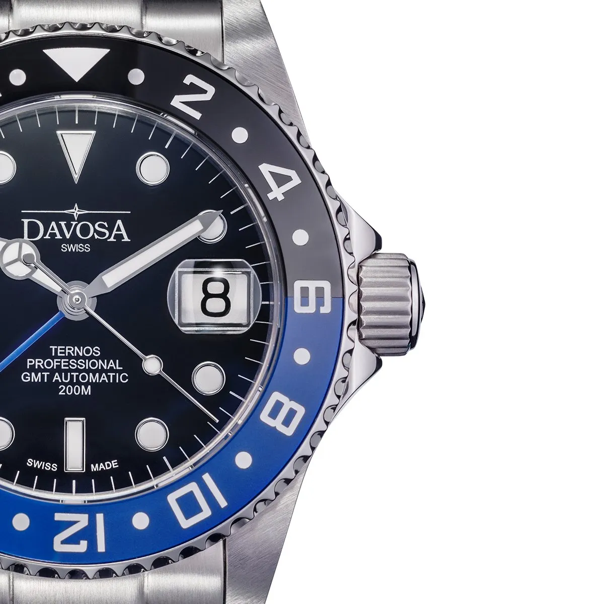 Ternos Professional Automatic 200m GMT Black Blue Diving Watch 16157145