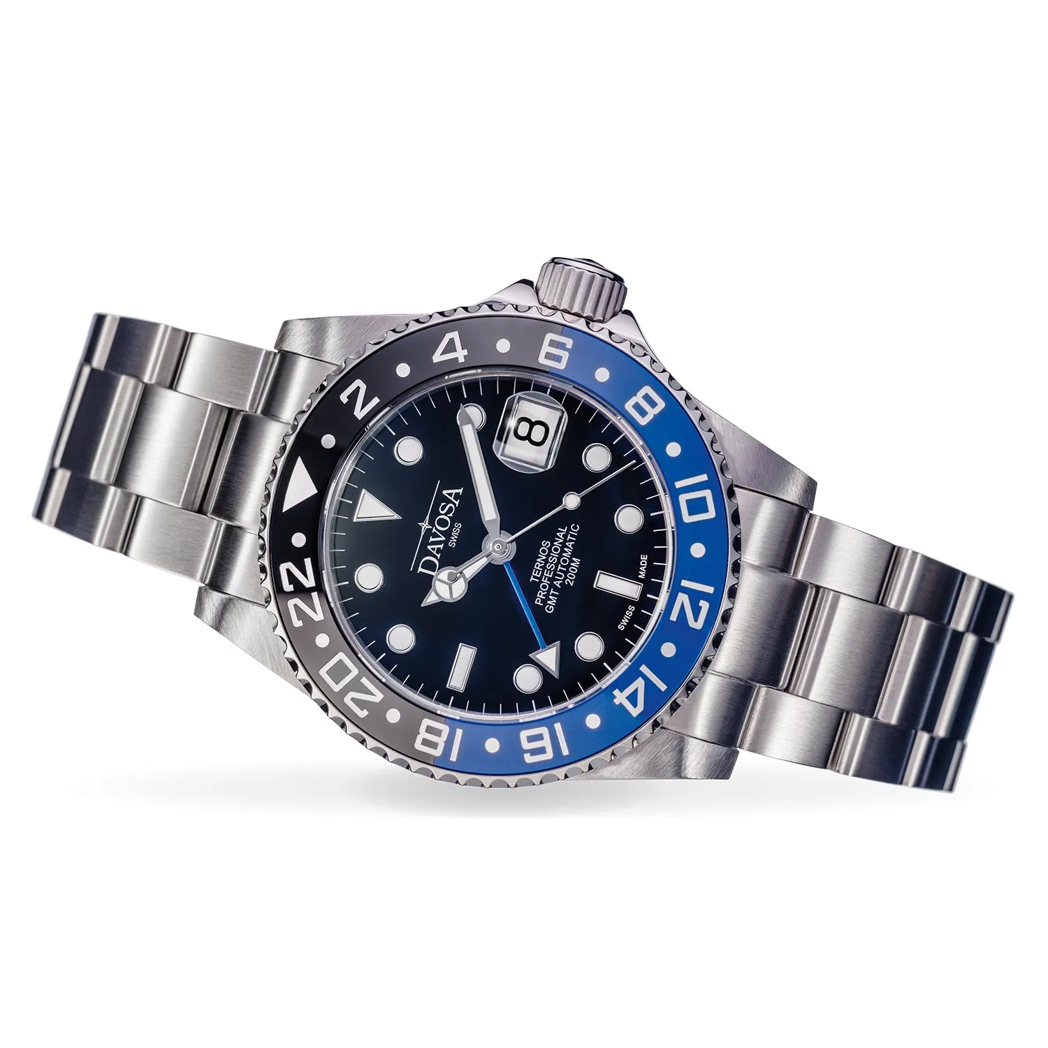 Ternos Professional Automatic 200m GMT Black Blue Diving Watch 16157145