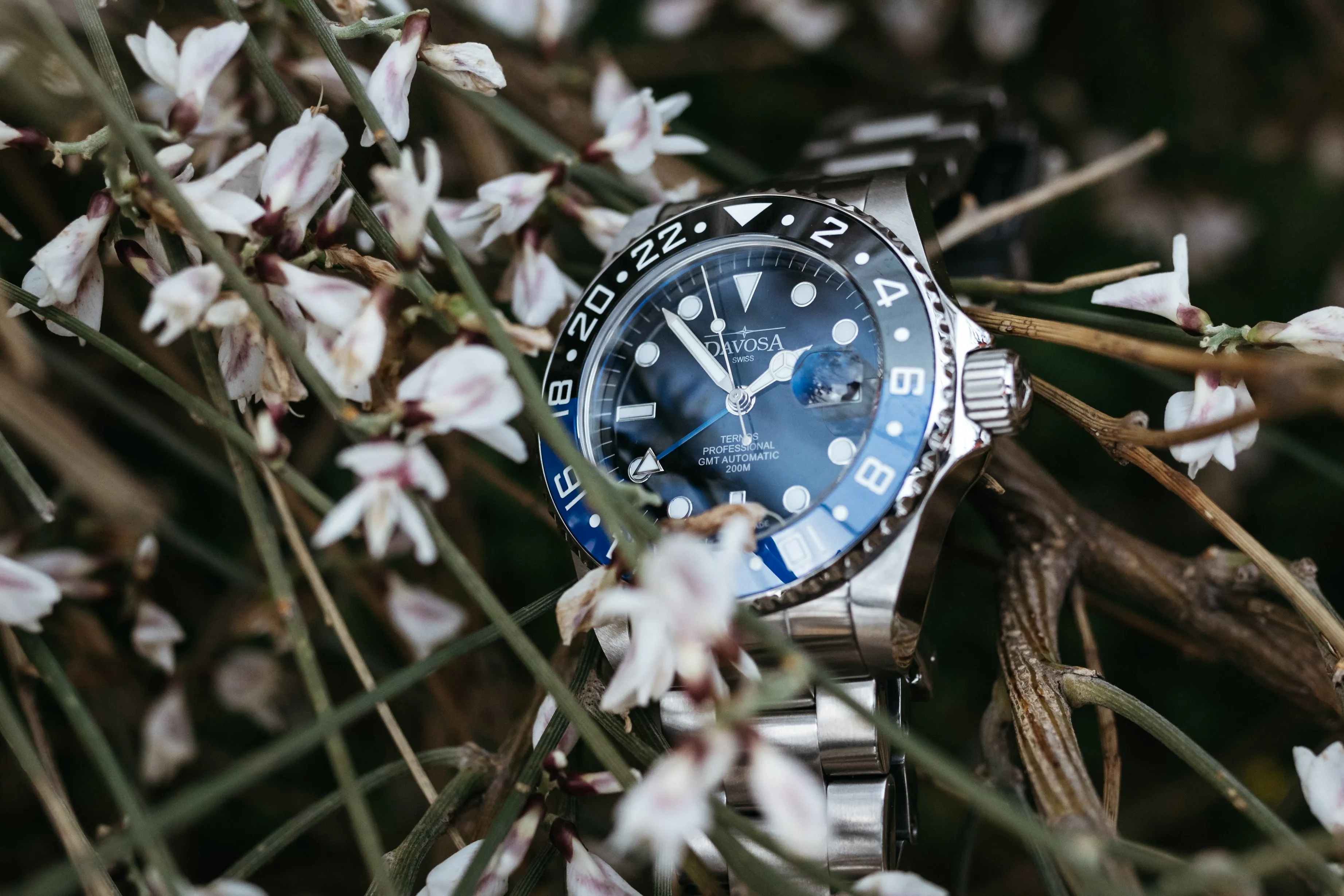 Ternos Professional Automatic 200m GMT Black Blue Diving Watch 16157145