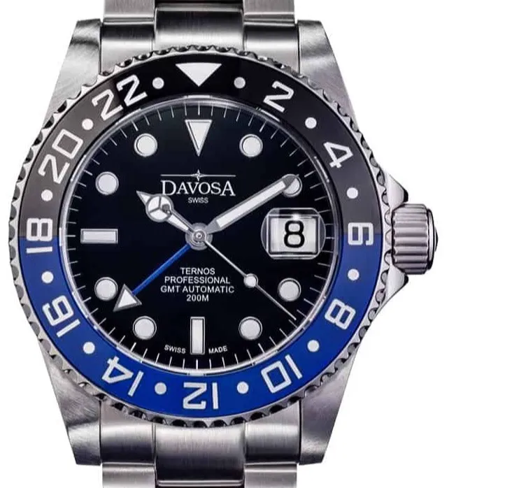 Ternos Professional Automatic 200m GMT Black Blue Diving Watch 16157145