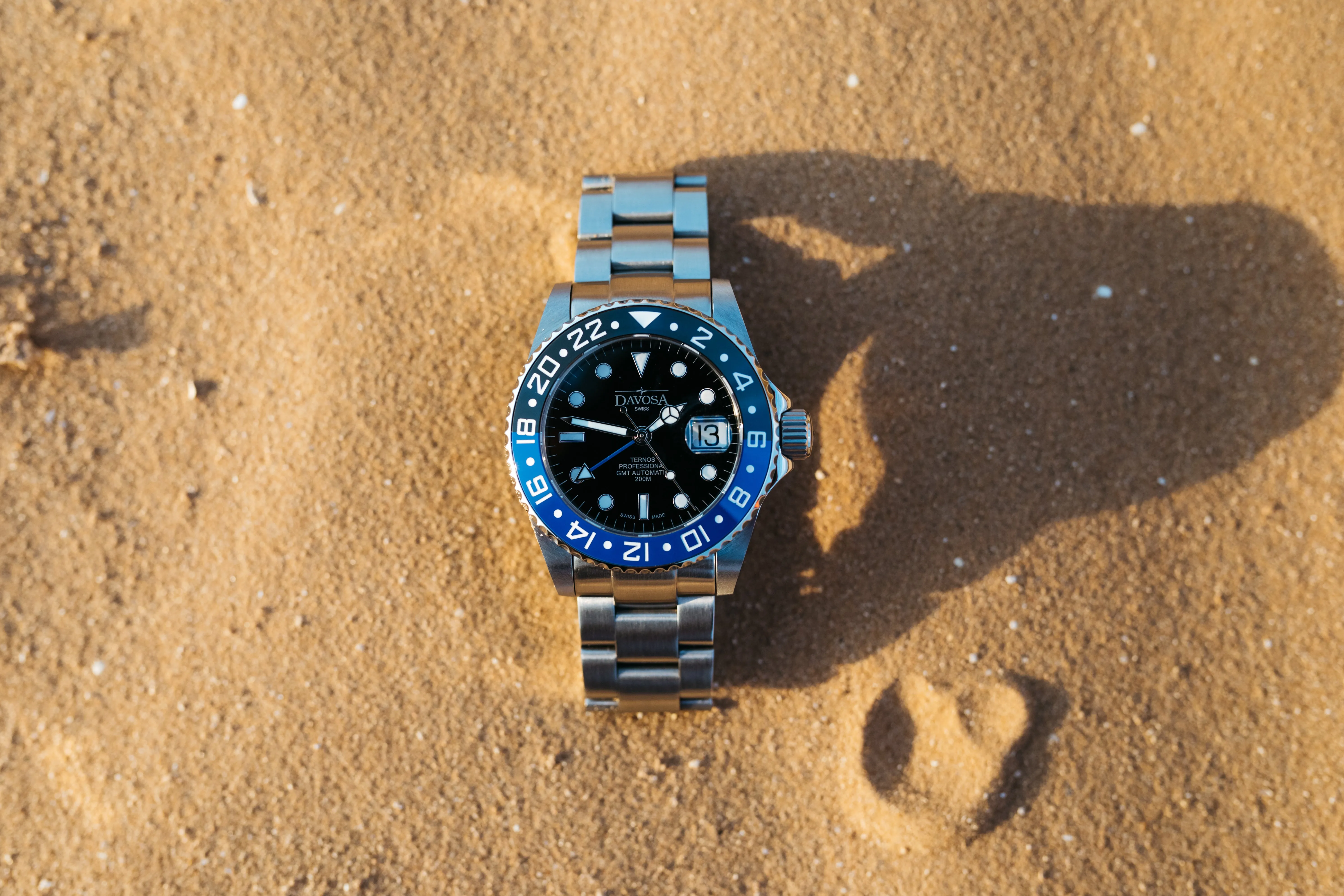 Ternos Professional Automatic 200m GMT Black Blue Diving Watch 16157145