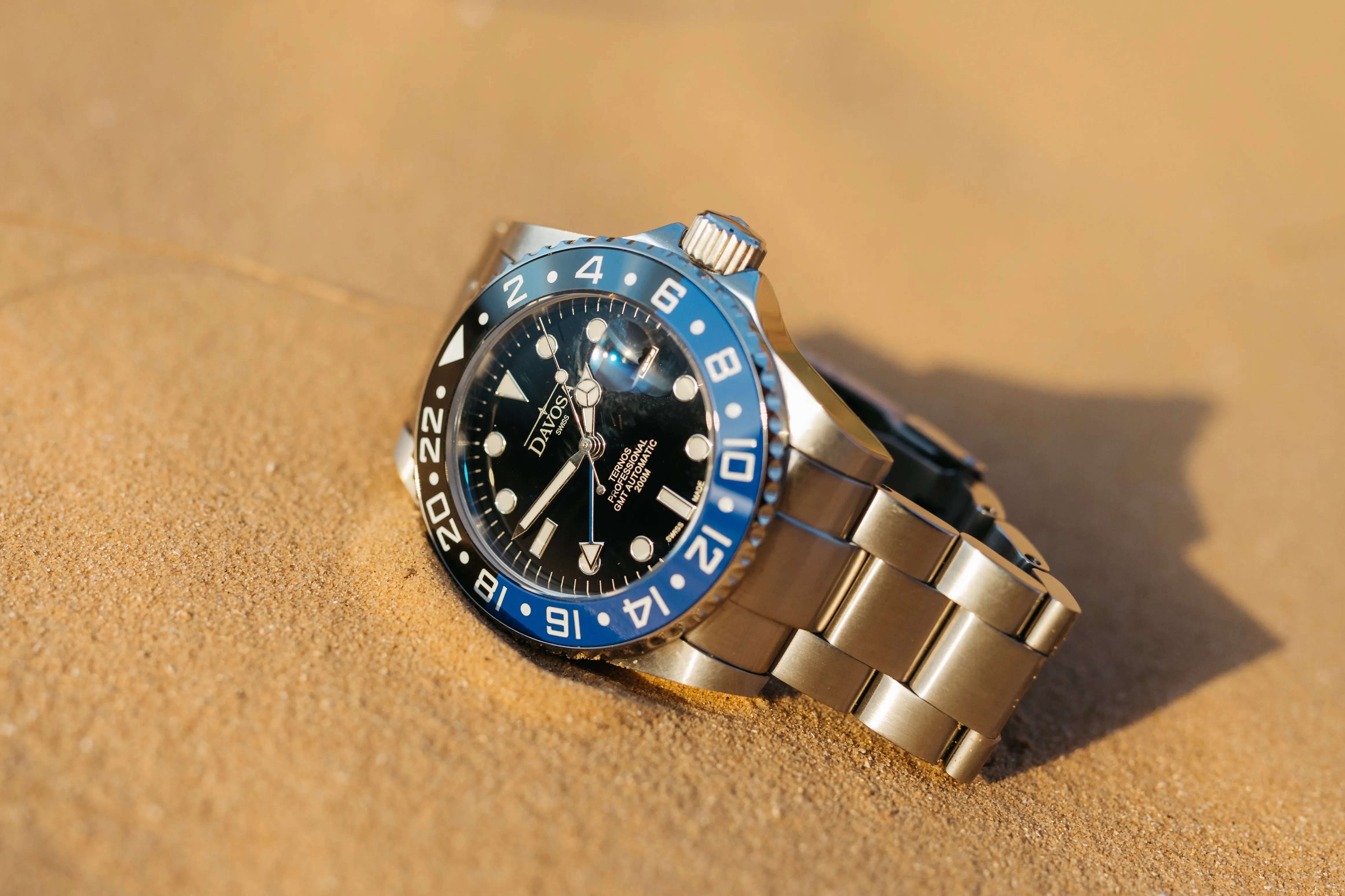 Ternos Professional Automatic 200m GMT Black Blue Diving Watch 16157145