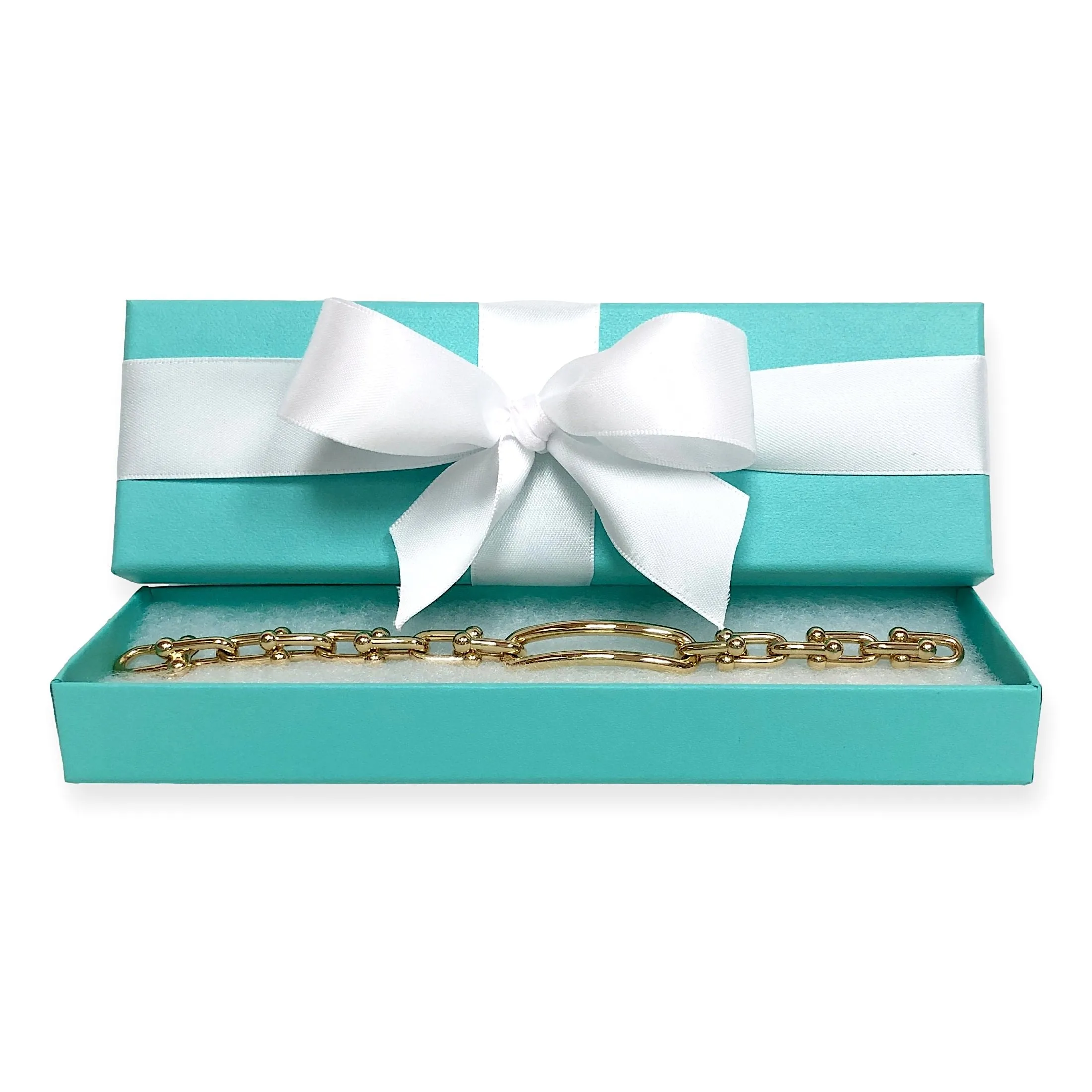 Tiffany & Co. 18K Yellow Gold Hardwear Link Bracelet Medium