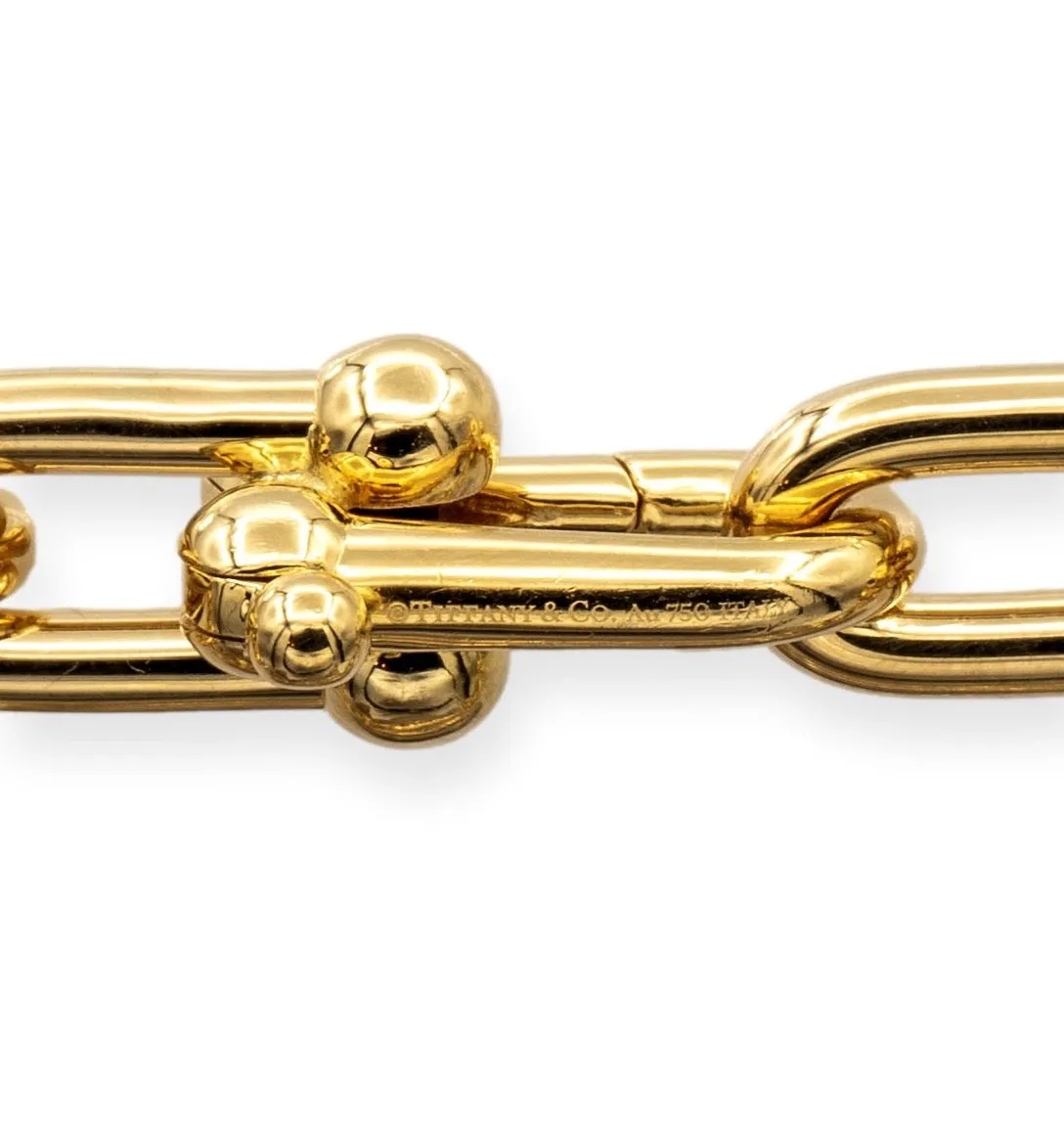 Tiffany & Co. 18K Yellow Gold Hardwear Link Bracelet Medium