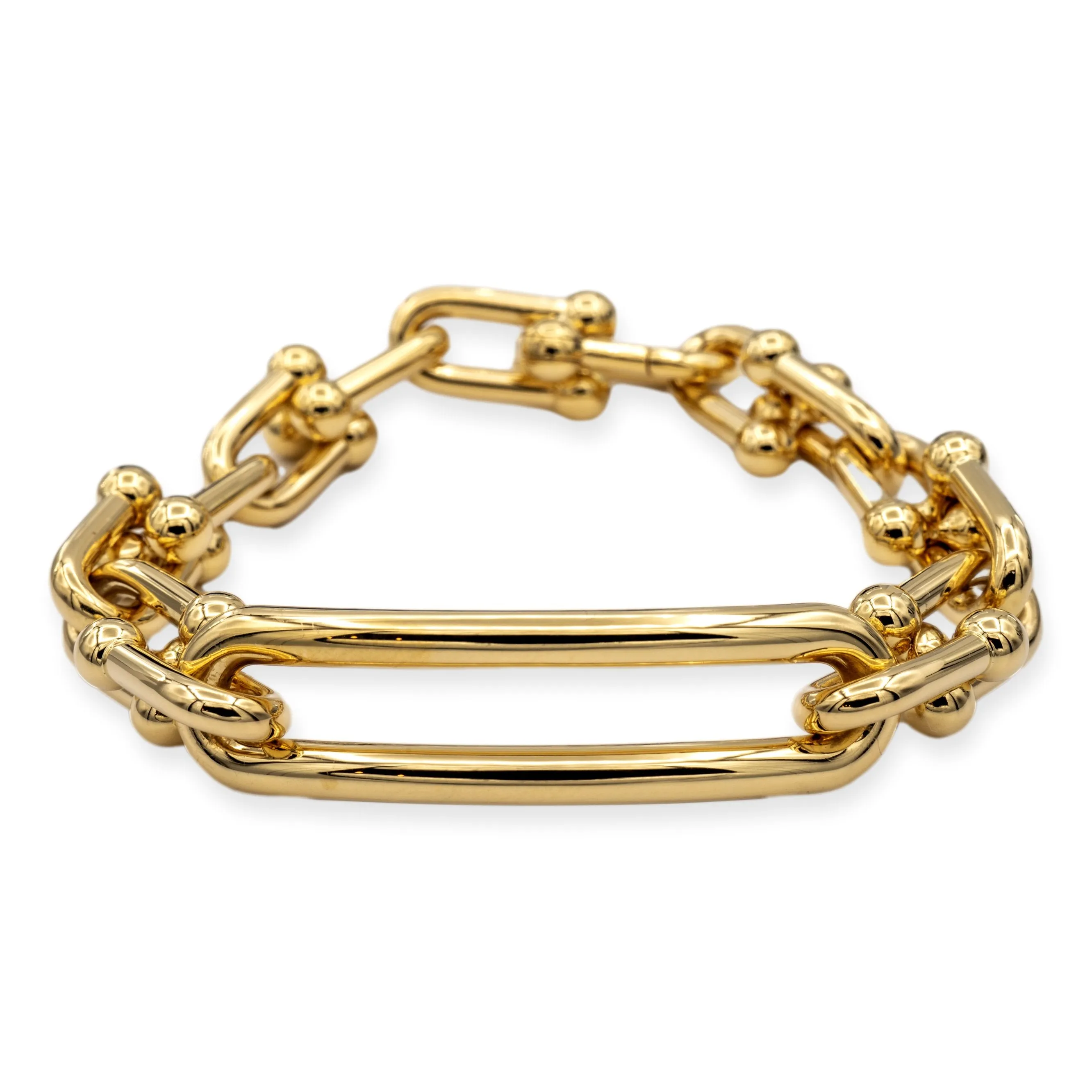 Tiffany & Co. 18K Yellow Gold Hardwear Link Bracelet Medium