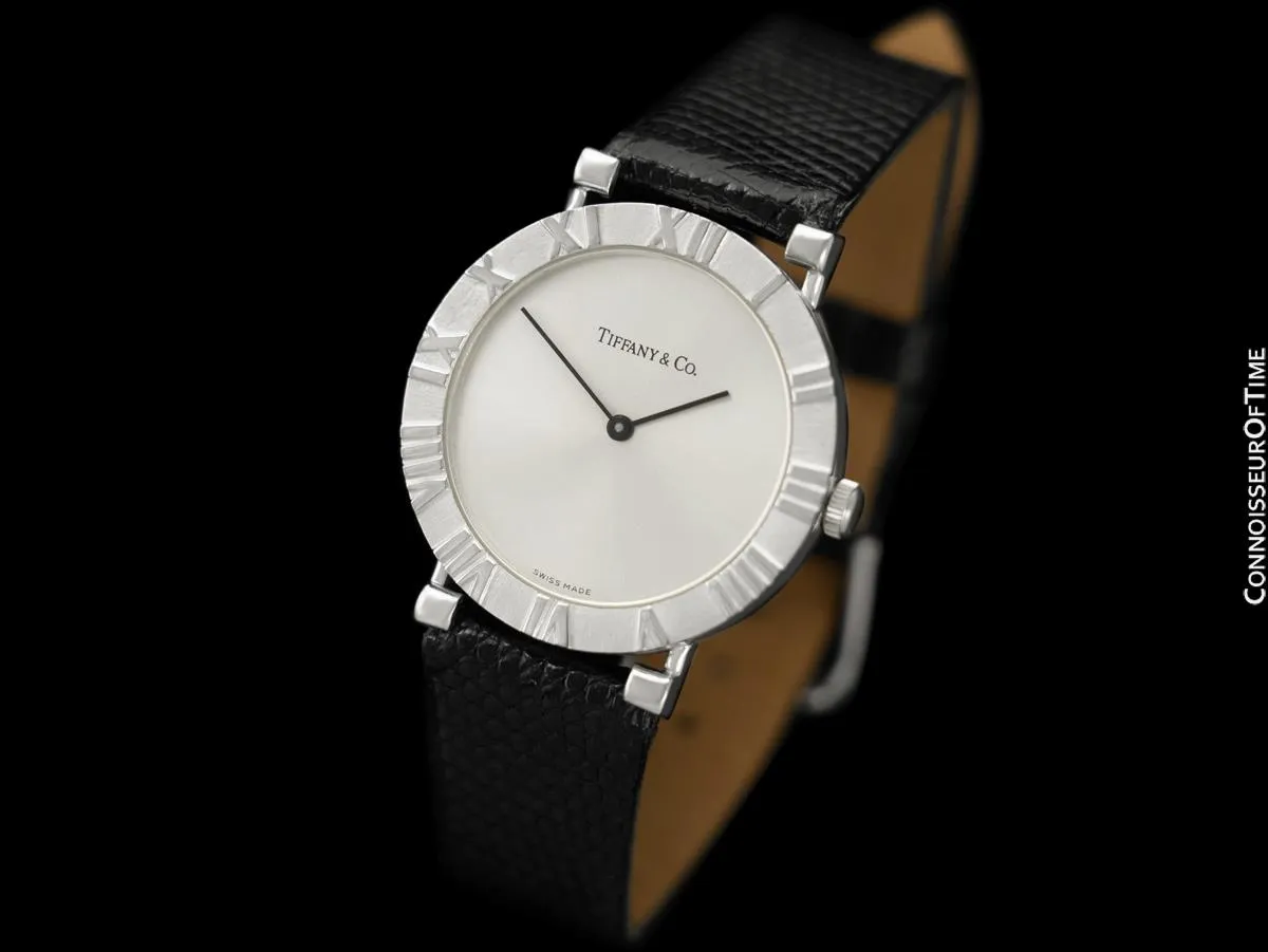 Tiffany & Co. Atlas Mens Midsize Unisex Watch - Sterling Silver
