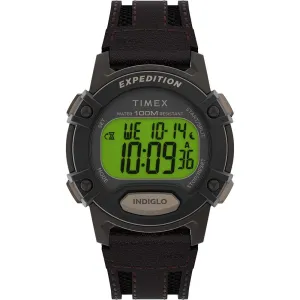 Timex Expedition Cat 5 - Brown Resin Case - Brown-Black Band