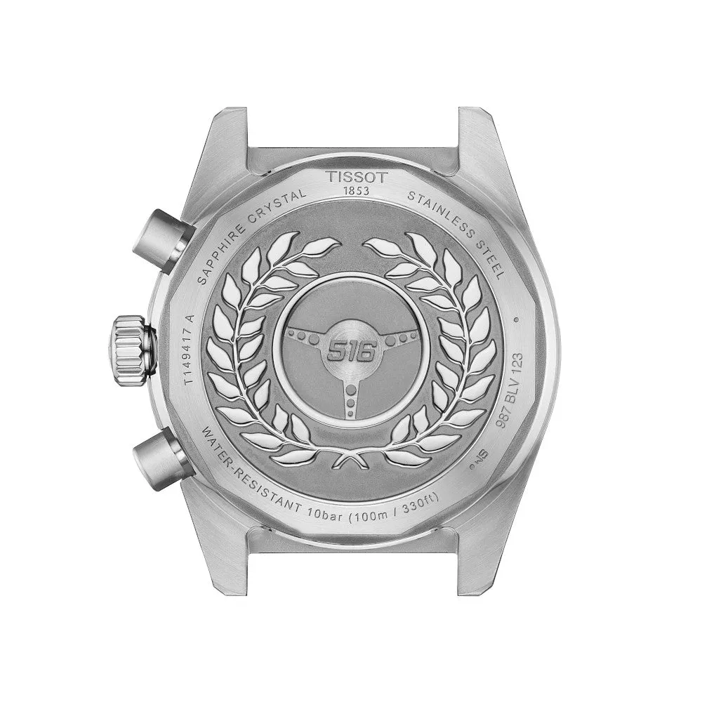 Tissot PR516 (40mm) Mens Stainless Steel Chronograph Black Dial Watch