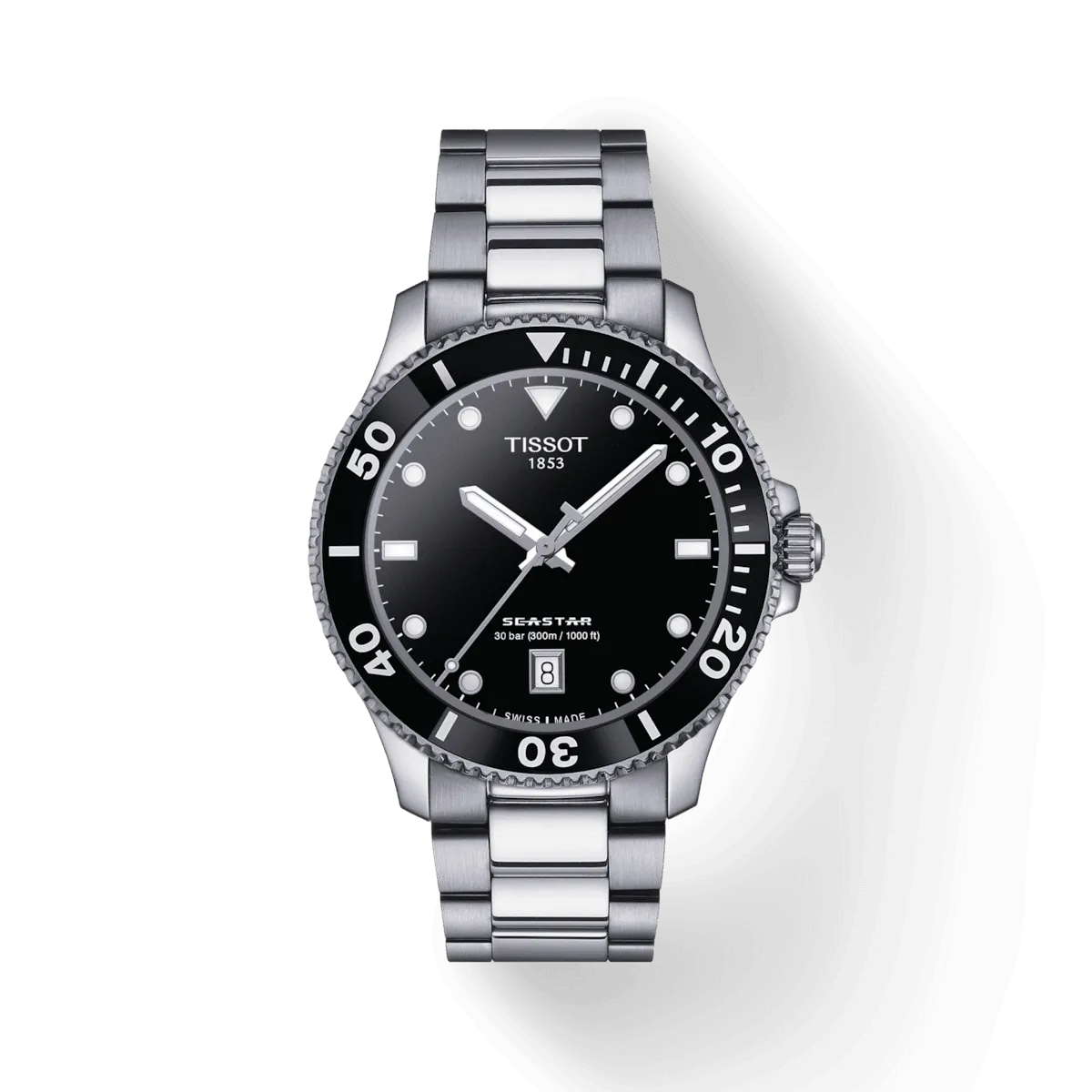 Tissot Seastar 1000 40mm black Quartz Quartz steel T120.410.11.051.00