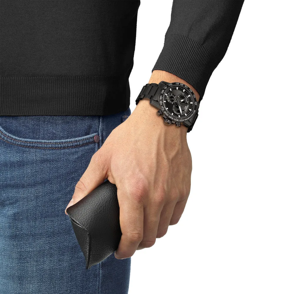 Tissot Supersport Chronograph Mens Black Tone Black Dial Watch