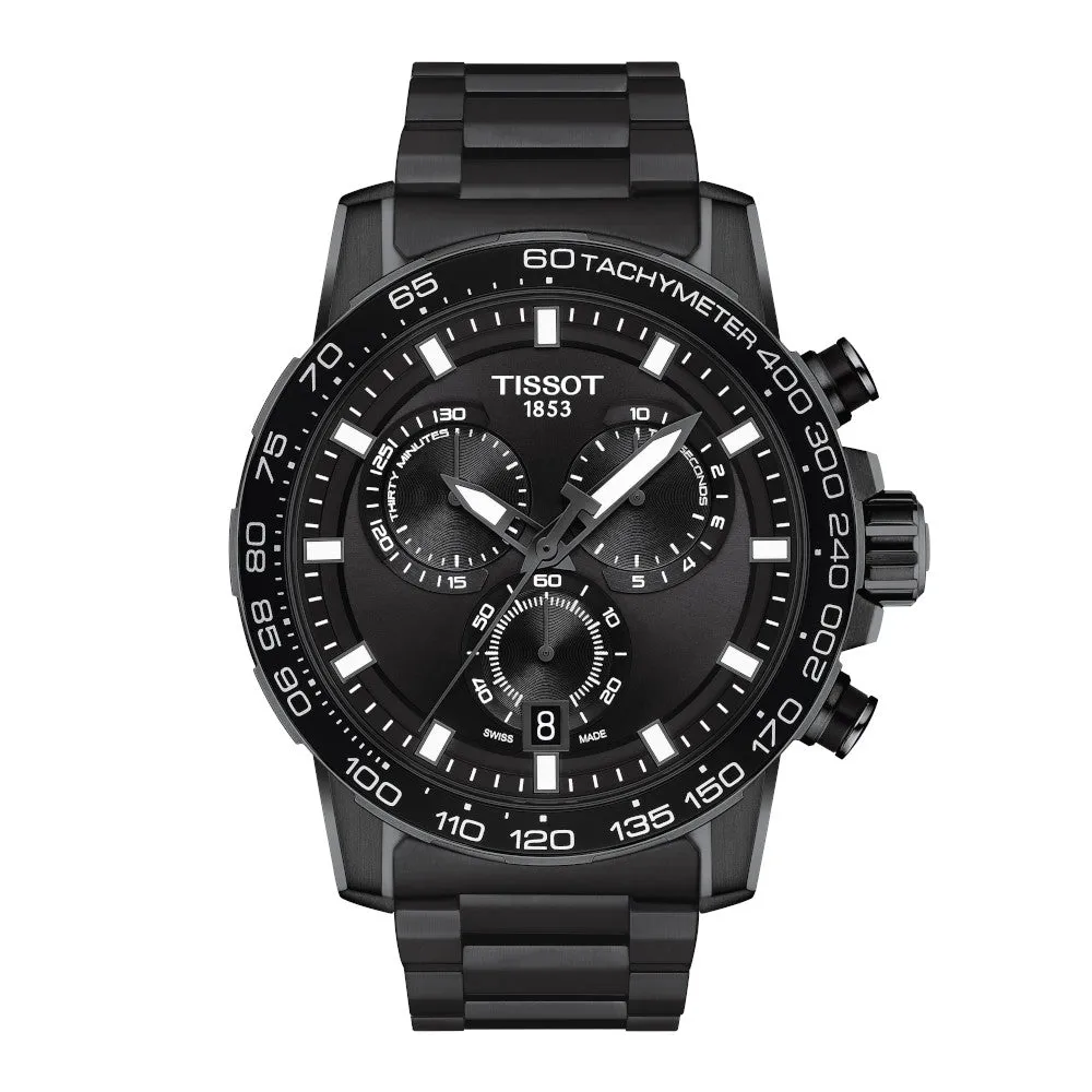Tissot Supersport Chronograph Mens Black Tone Black Dial Watch