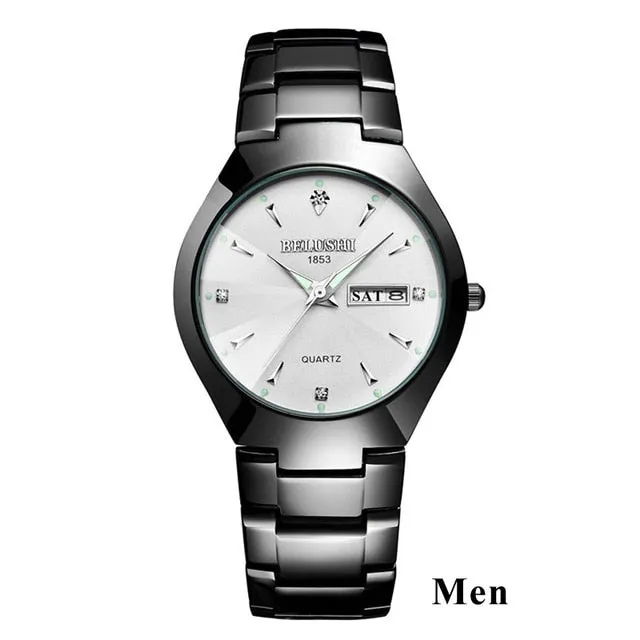 Top Quality Tungsten Steel Black Wrist Watch