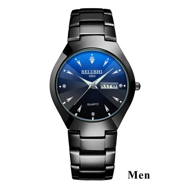 Top Quality Tungsten Steel Black Wrist Watch