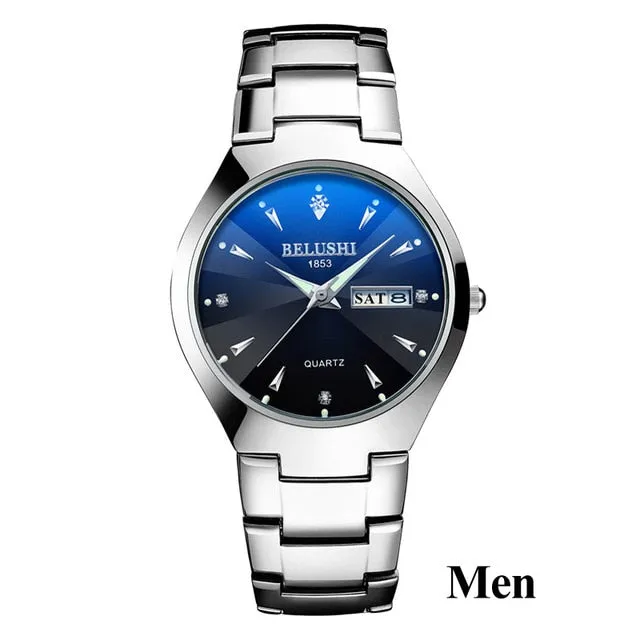 Top Quality Tungsten Steel Black Wrist Watch