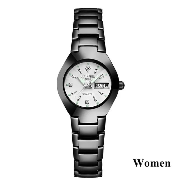 Top Quality Tungsten Steel Black Wrist Watch