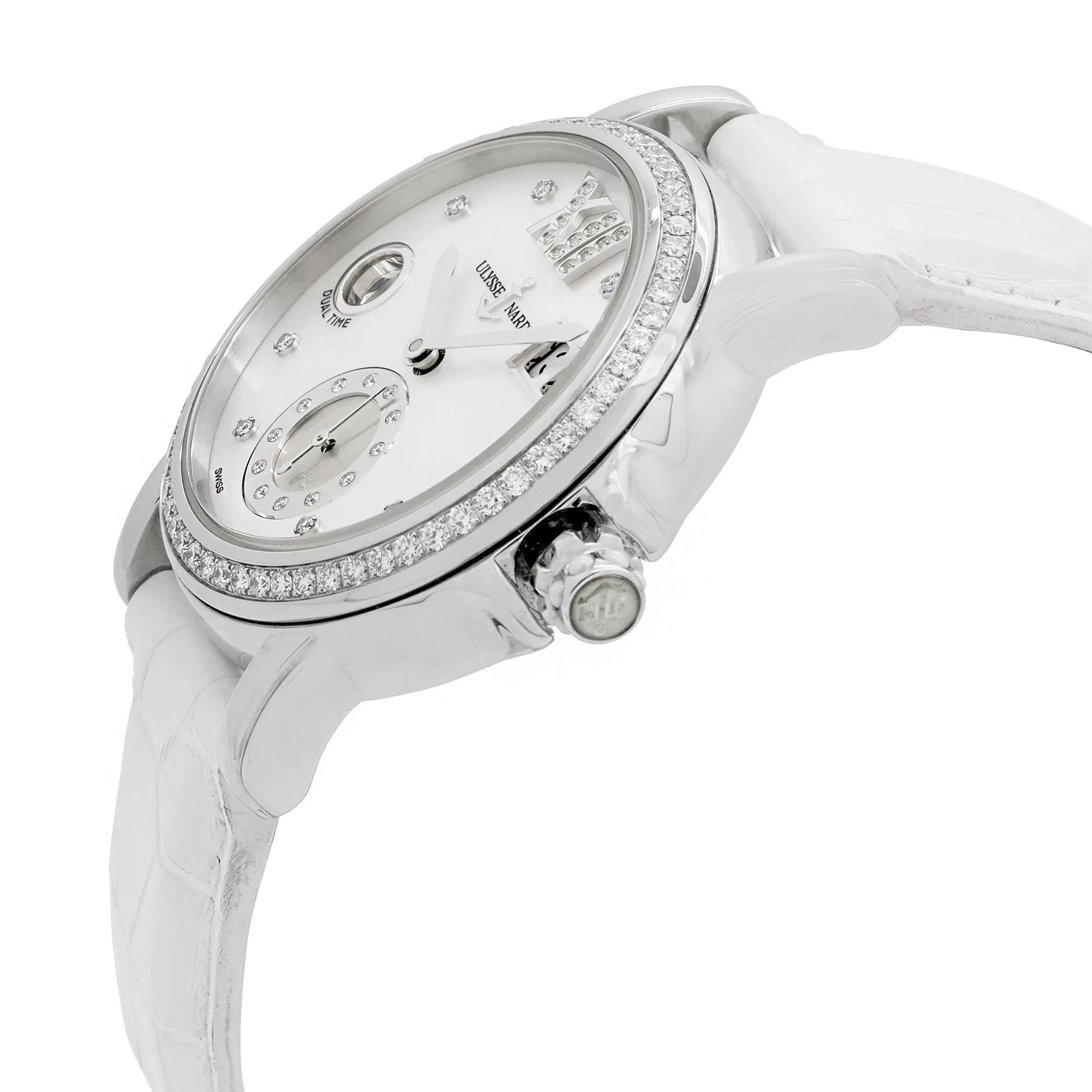 Ulysse Nardin GMT Big Date 243-22B/391 Mother of Pearl Dial Automatic Women's Watch