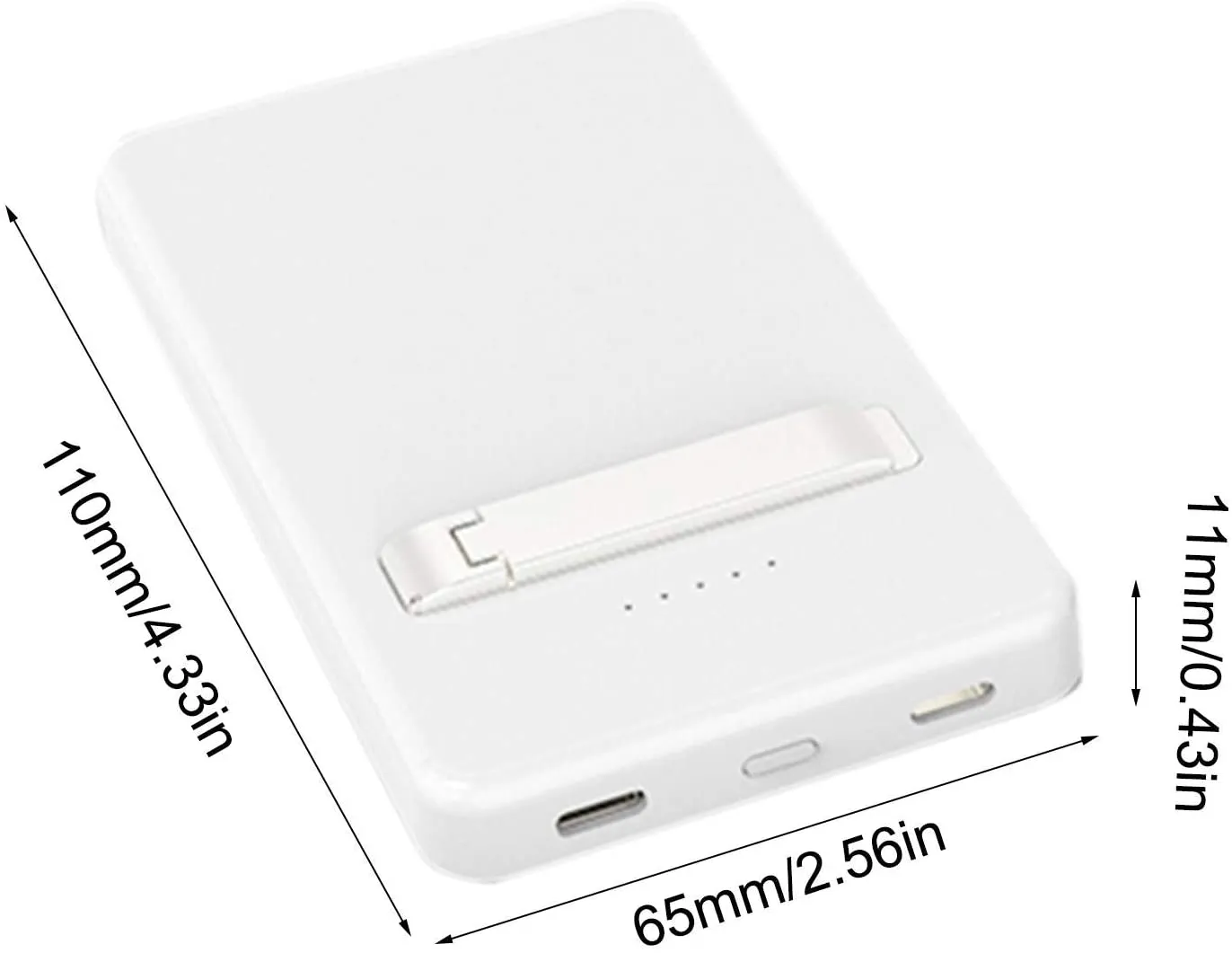 USB MAGNETIC WIRELESS POWER BANK 5000mAh