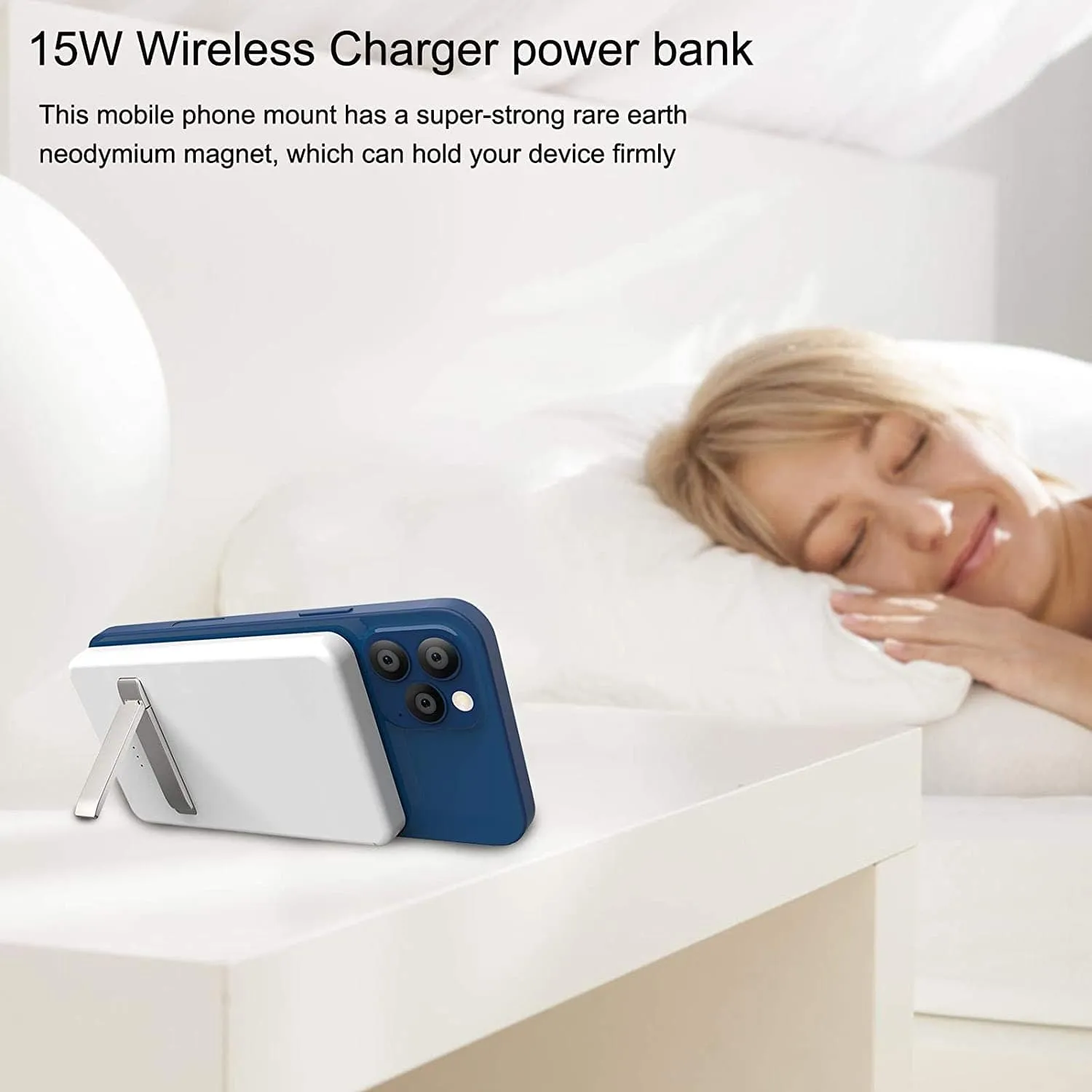USB MAGNETIC WIRELESS POWER BANK 5000mAh