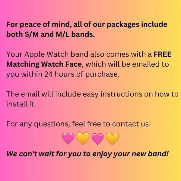 Vibrant Love Print | Silicone Watch Band for Apple Watch ®   Watch Face Incl.