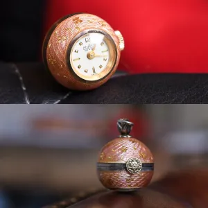 Vintage Enamel Orb Watch Pendant