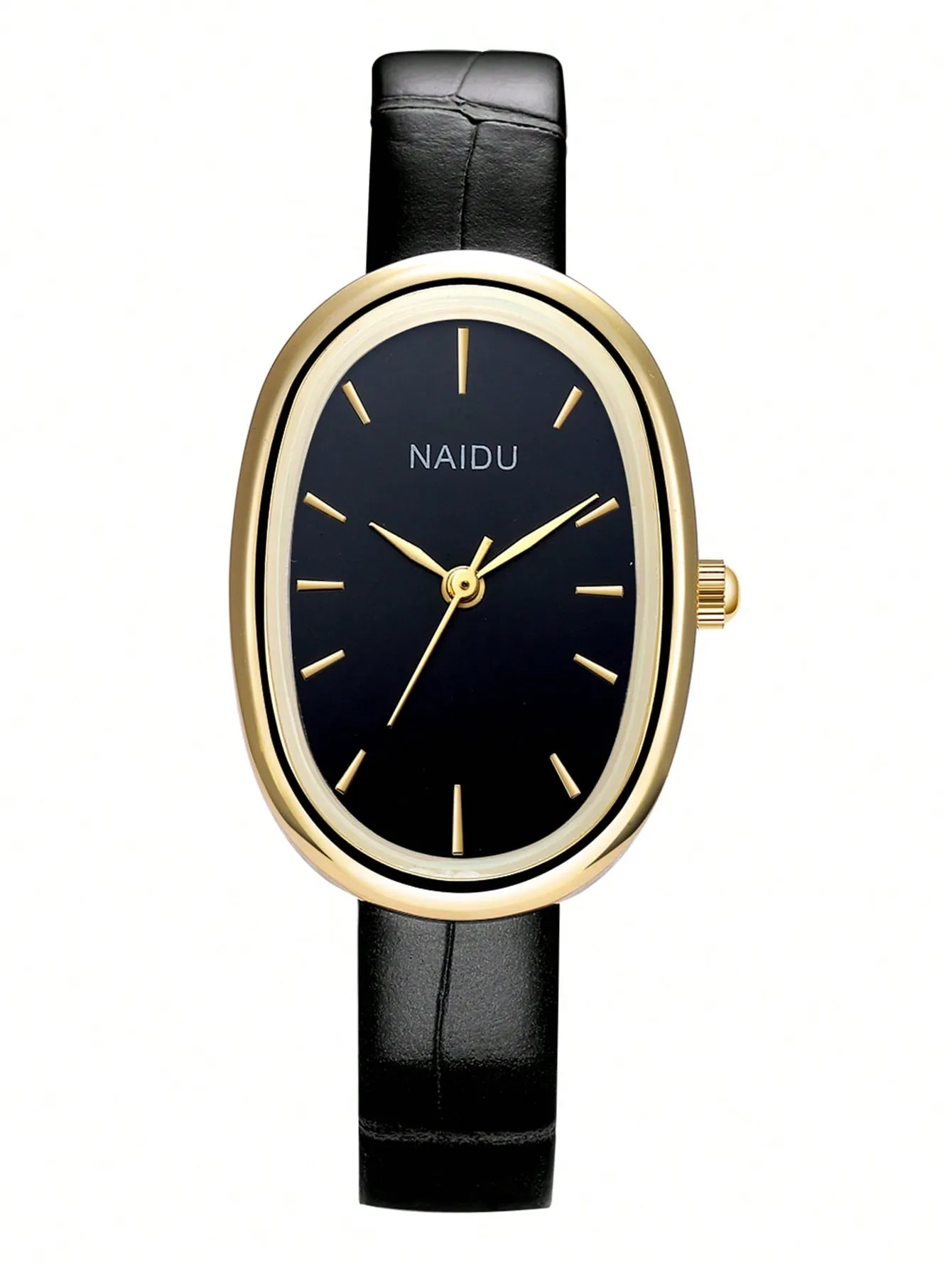 Vintage Minimalist Leather Strap Quartz Watch