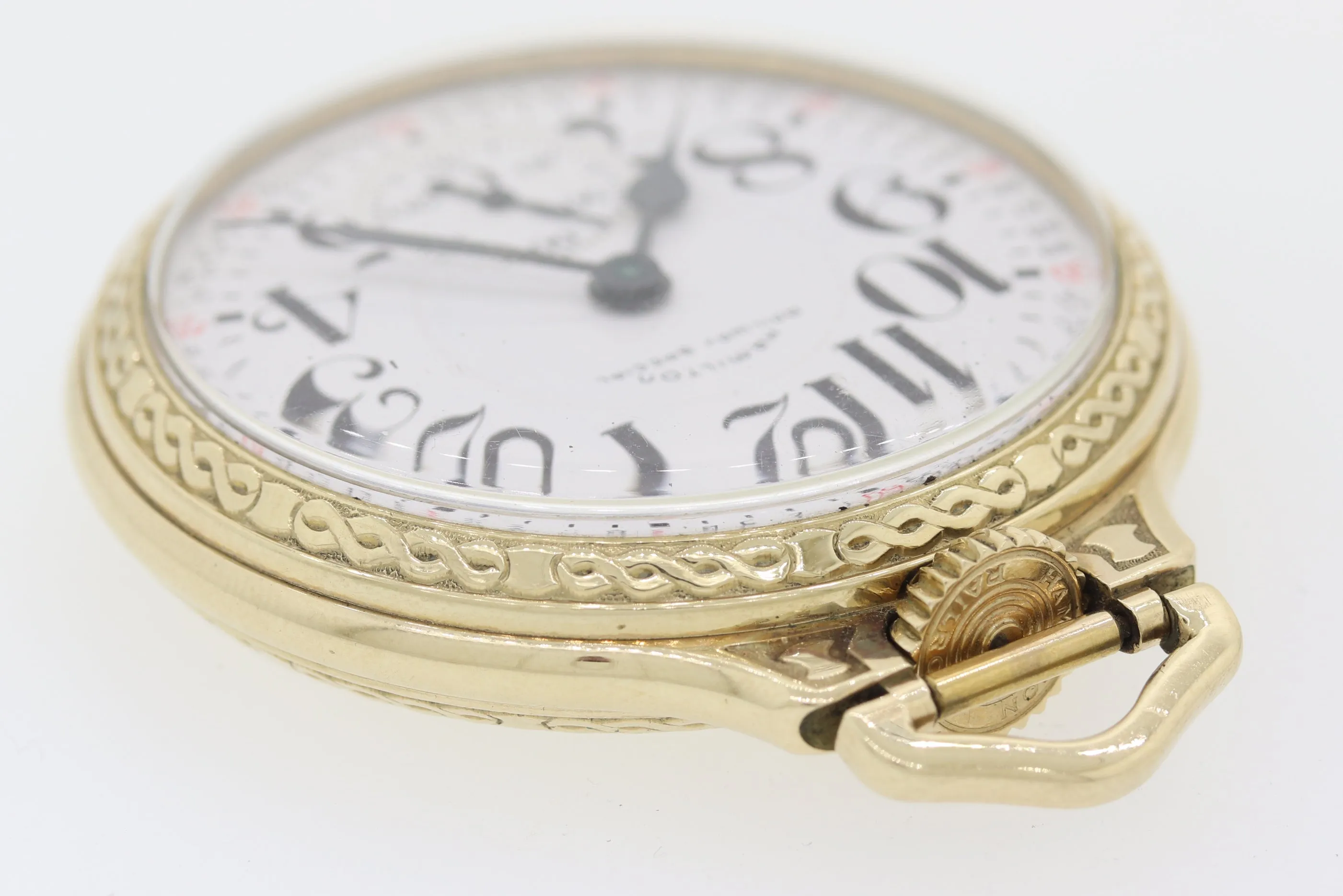 VTG Hamilton Railway Special 992 B Blindman Monty Dial 10k Filled Pocket Watch