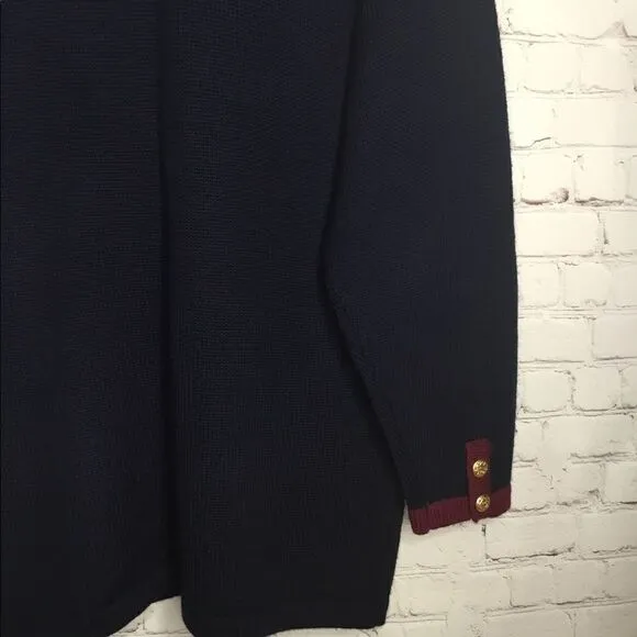 Vtg Robert Scott Cardigan Sweater Women’s Size S(M) 100% Wool Button Up Elegant