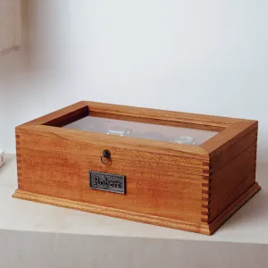 Watch Box N.10 wtih Secret Compartment Cedar Wood.