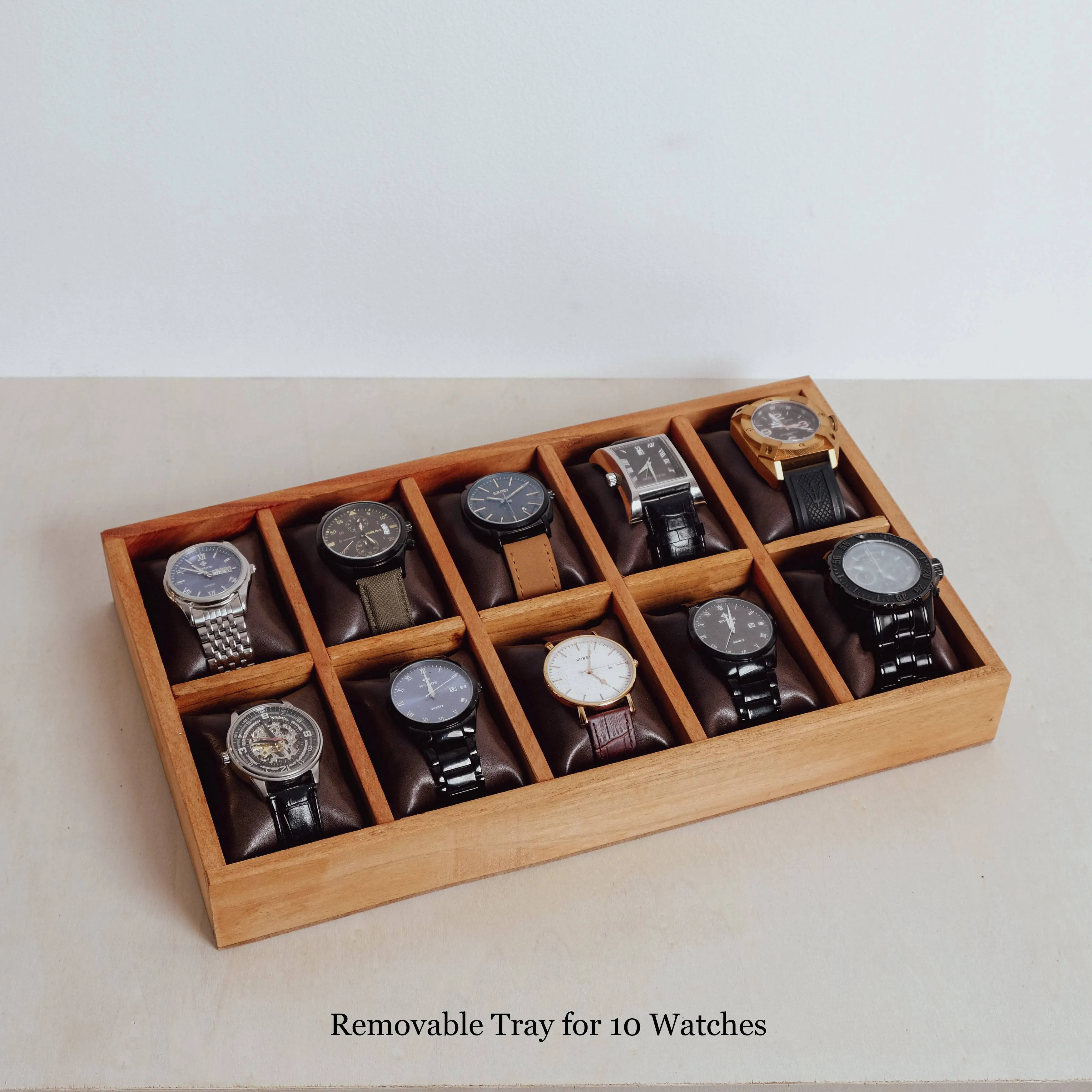 Watch Box N.10 wtih Secret Compartment Cedar Wood.