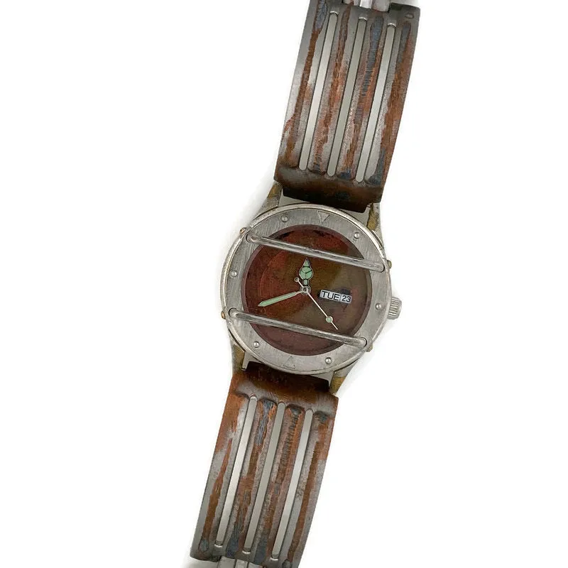 Watch with Date, Copper Color Dial, Waterproof