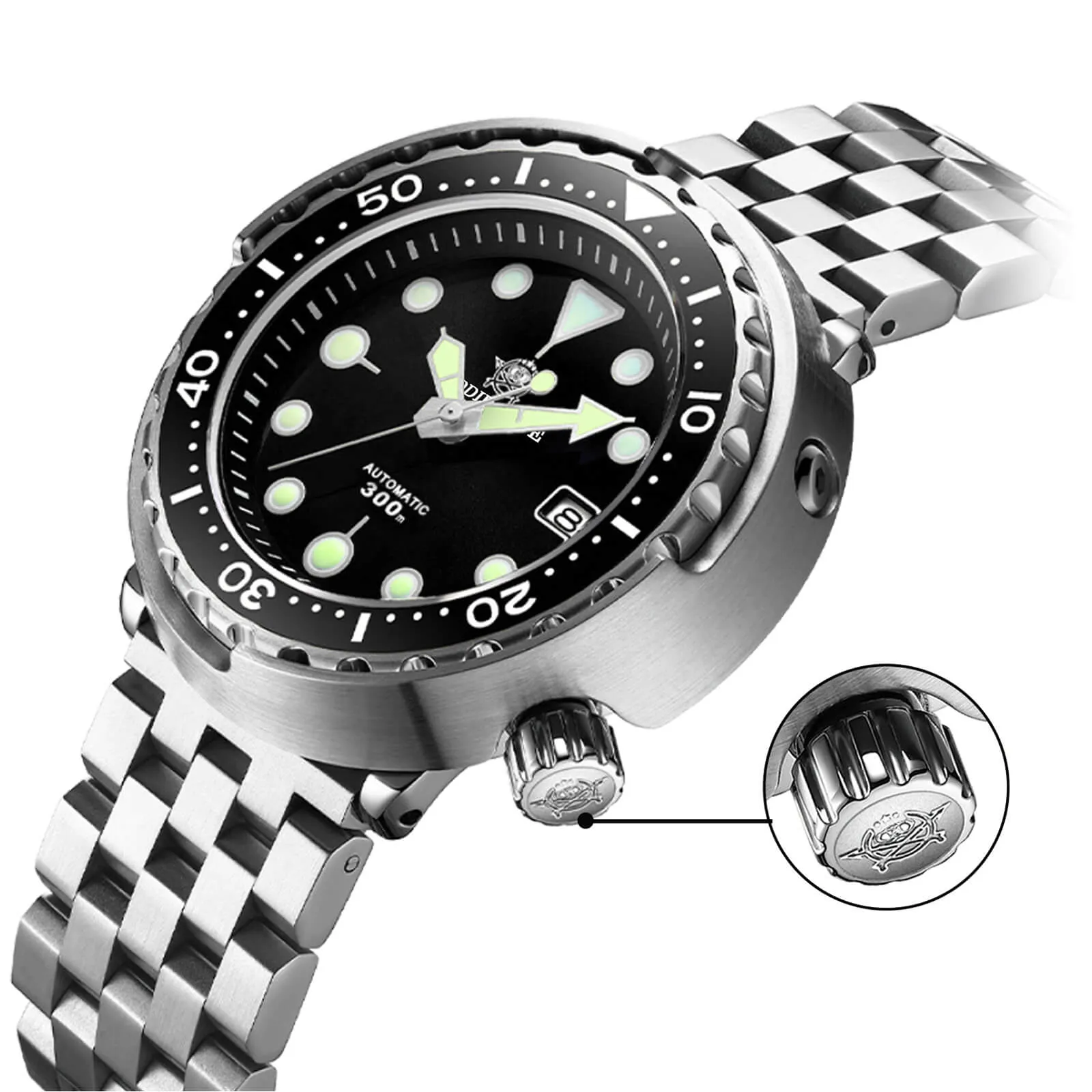 ★Weekly Deal★ADDIESDIVE® Tuna 300M Automatic Diver Watch Tuna Diver 3Colors ( MY-H5)
