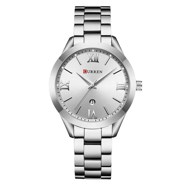 Women  Ladies Steel Women's Bracelet Gold color Watch