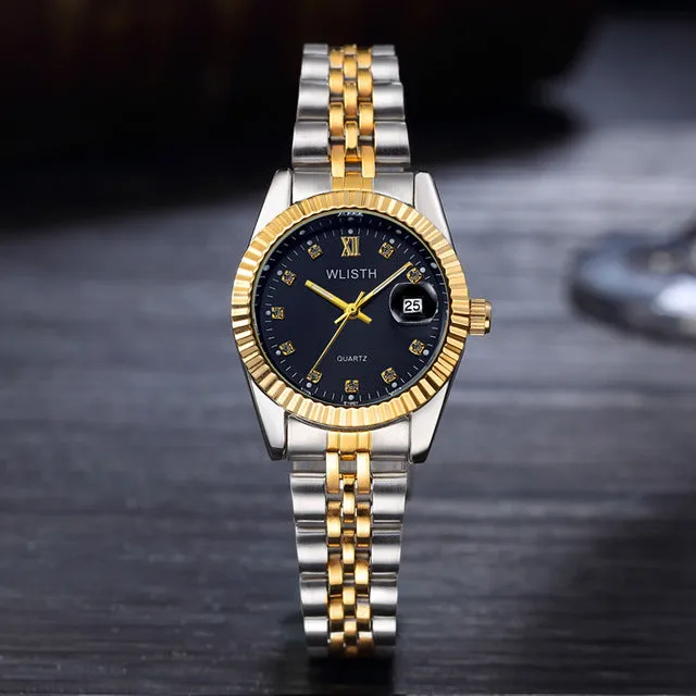 Women men  Diamond water resistant  Watch