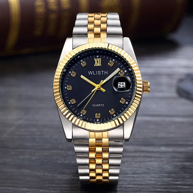 Women men  Diamond water resistant  Watch