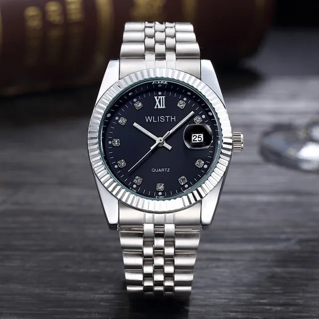 Women men  Diamond water resistant  Watch