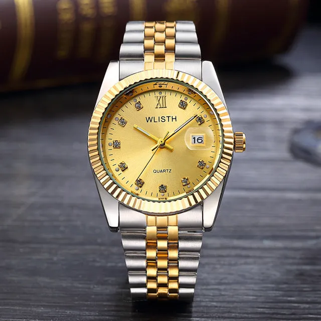 Women men  Diamond water resistant  Watch
