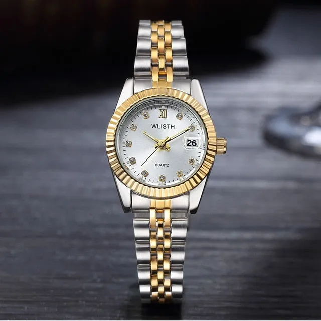 Women men  Diamond water resistant  Watch