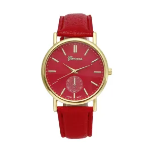 Women Watches  Casual Roman Numerals PU Leather