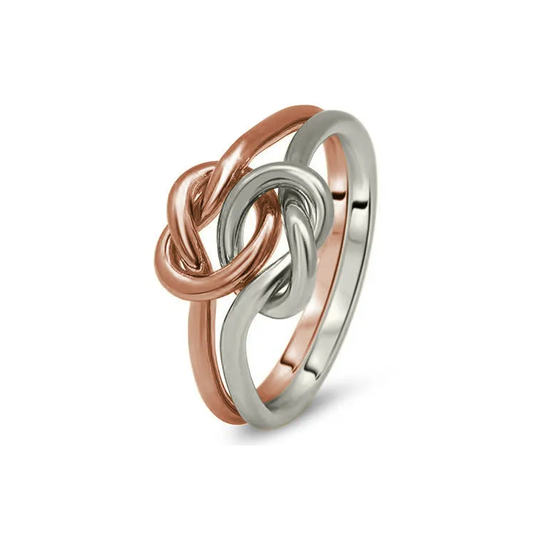 Womens Double Knot Puzzle Ring 2K1-L