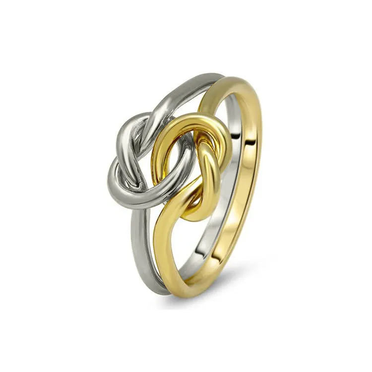 Womens Double Knot Puzzle Ring 2K1-L